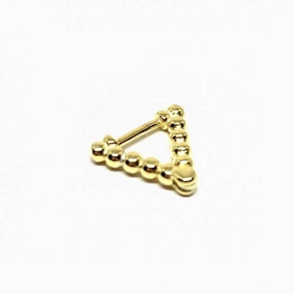 Bubble Üçgen Piercing Gold