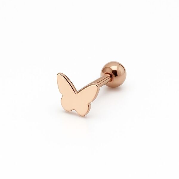 Kelebek Piercing Rose