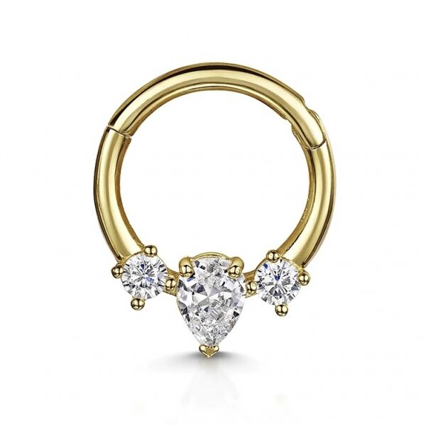 Drop Halka Piercing Gold