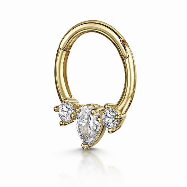 Drop Halka Piercing Gold