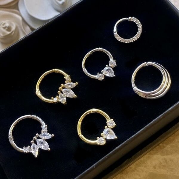 Drop Halka Piercing Gold
