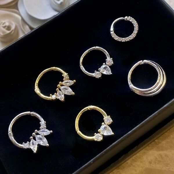 Drop Halka Piercing Silver