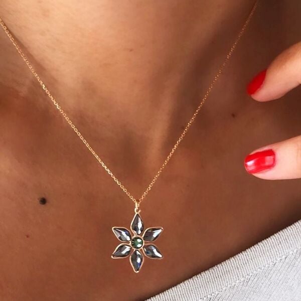 İtalyan Swarovski Lily Kolye
