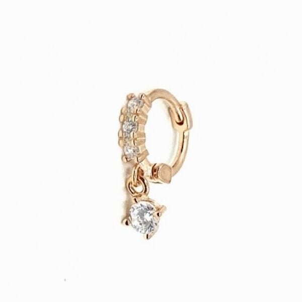 Tektaş Halka Piercing Rose