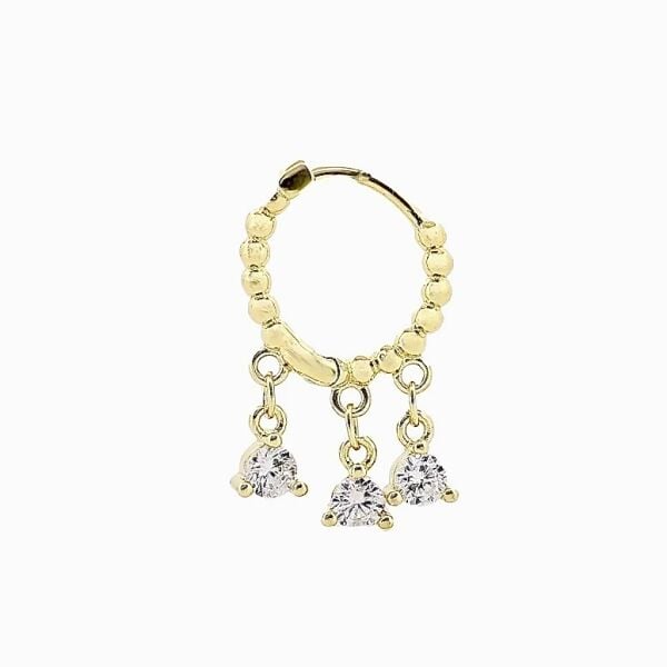 Jane Bubble Halka Piercing Gold
