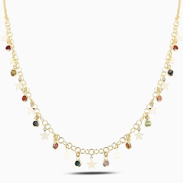 İtalyan Swarovski Star Kolye