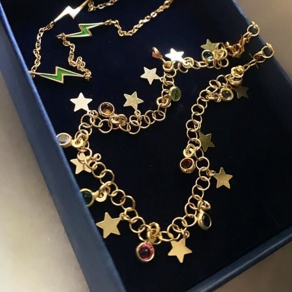 İtalyan Swarovski Star Kolye