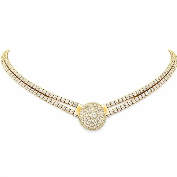 Double Su Yolu Pave Choker