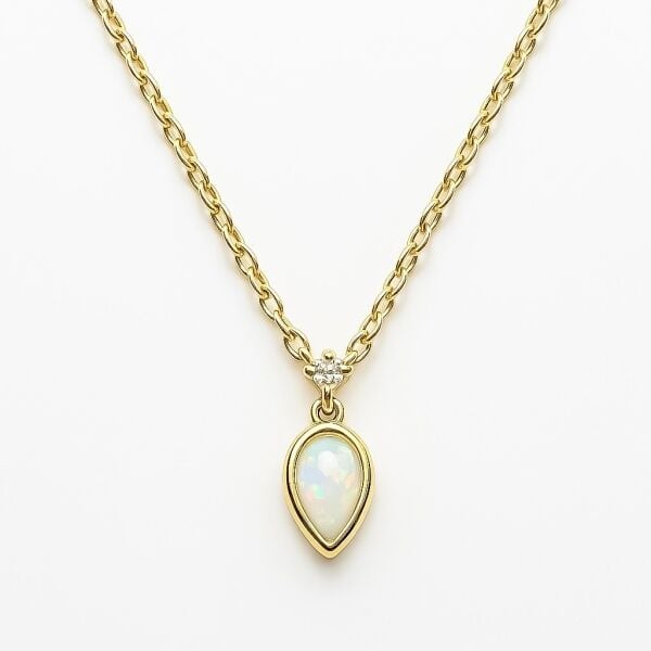 Mini Opal Drop Kolye