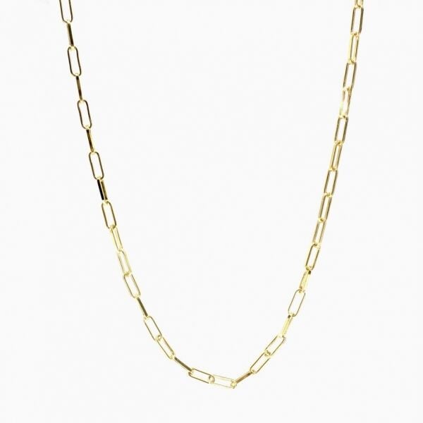 İtalyan Paperclip Chain Kolye