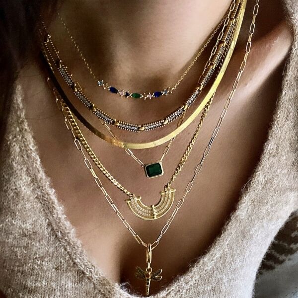 İtalyan Paperclip Chain Kolye