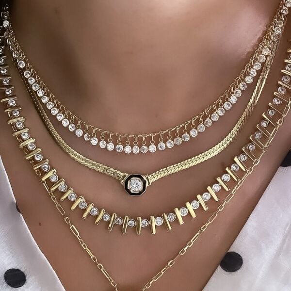 Bezel Shakira Choker Kolye