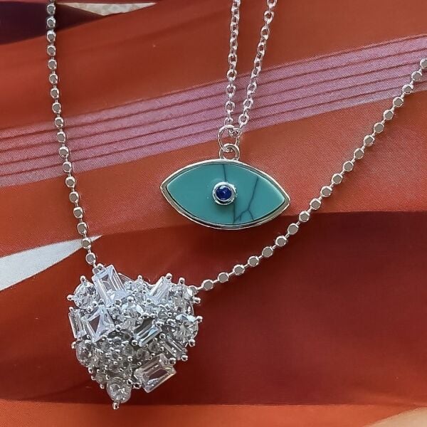Firuze Evil Eye Kolye