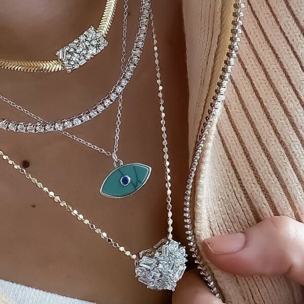 Firuze Evil Eye Kolye