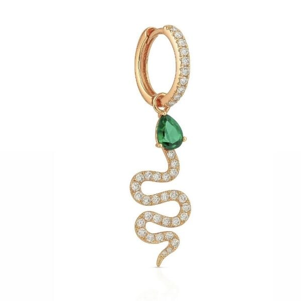 Yeşil Drop Serpent Küpe 2
