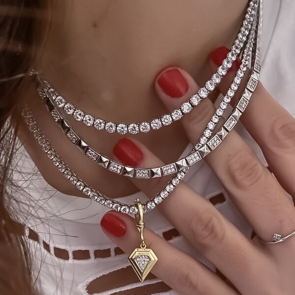Pave Dome Kolye 2