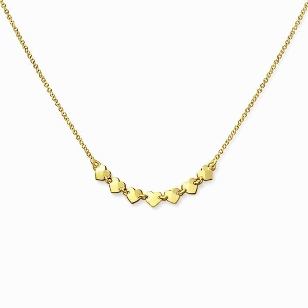 Love Story Mini Sıralı Kalp Kolye