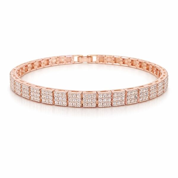 Pave Square Plain Bileklik