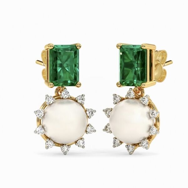 Emerald Begi Pearl Küpe