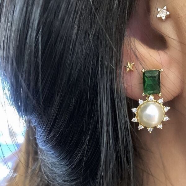 Emerald Begi Pearl Küpe