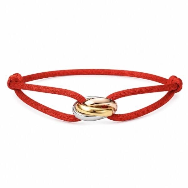 Trinity Black Cord Bracelet