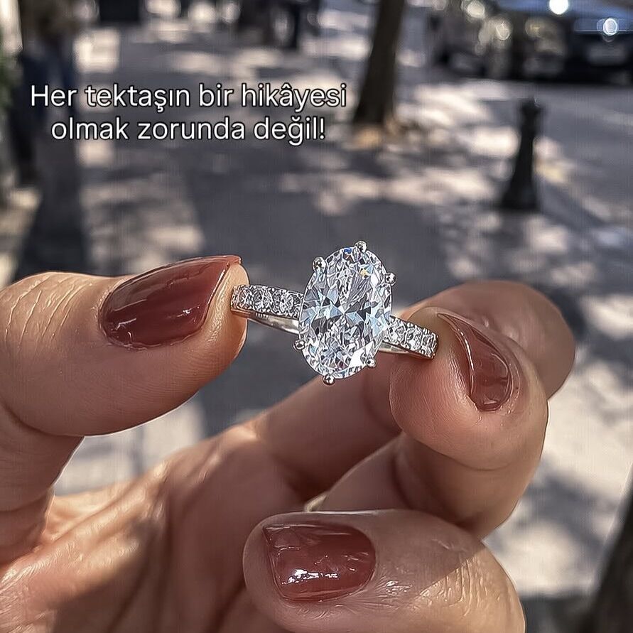 Armin Oval Taşlı Yüzük