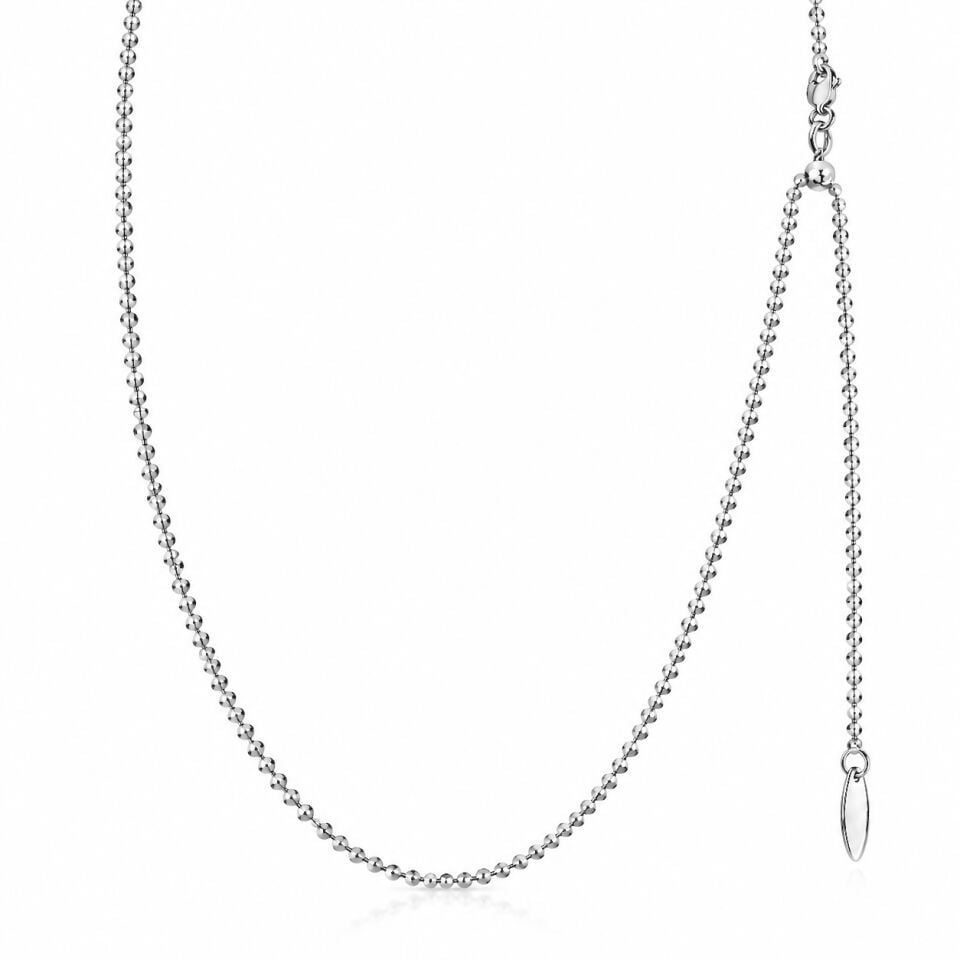 İtalyan Asansör Sistemli Zincir Silver - 90 cm