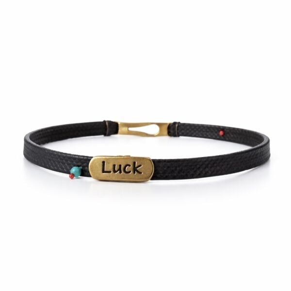 Luck Siyah Tasarım Bileklik