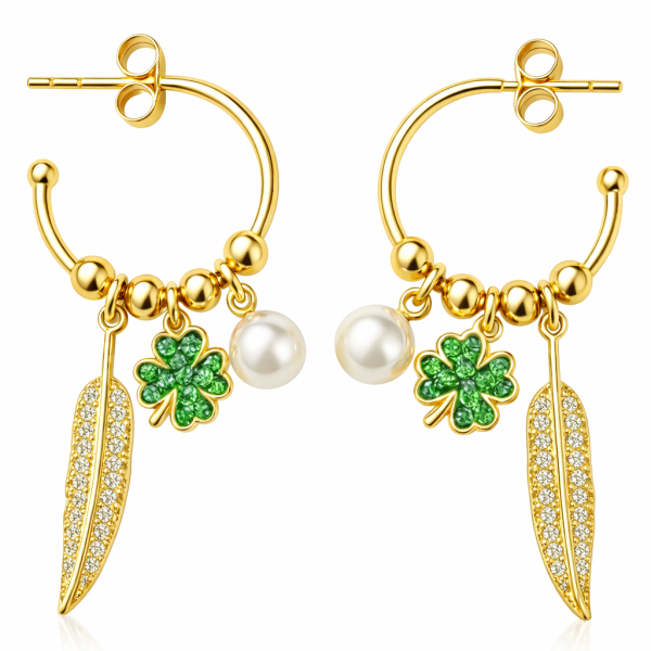 Pearl Lucky Halka Küpe