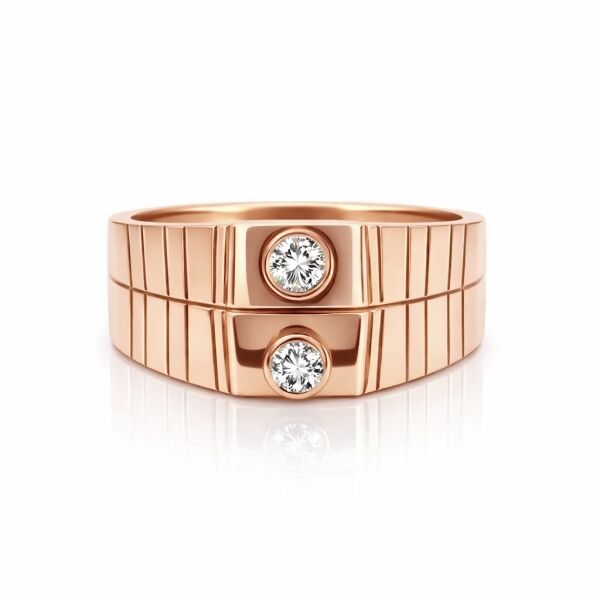 Double Bezel Line Yüzük