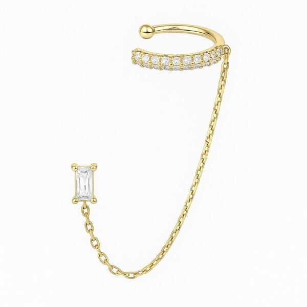 Baget Tektaşlı Ear Cuff