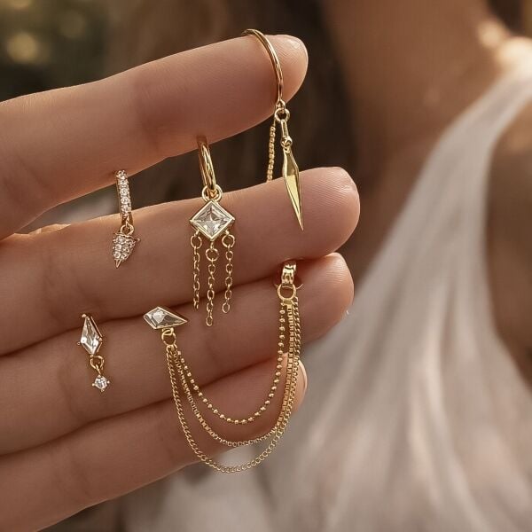 Bella Chain Küpe 2