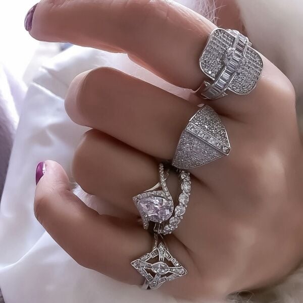 Pave Dome Yüzük