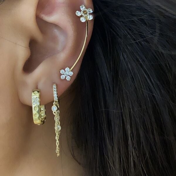 Daisy Ear Cuff Küpe