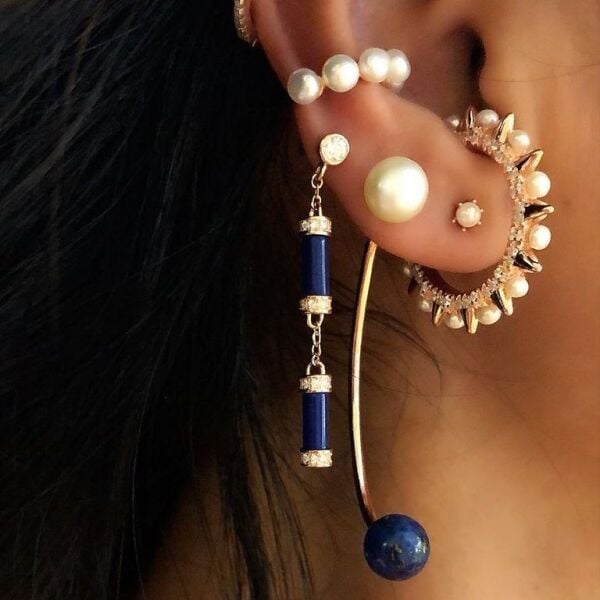 İnci Big Bullet Ear Cuff