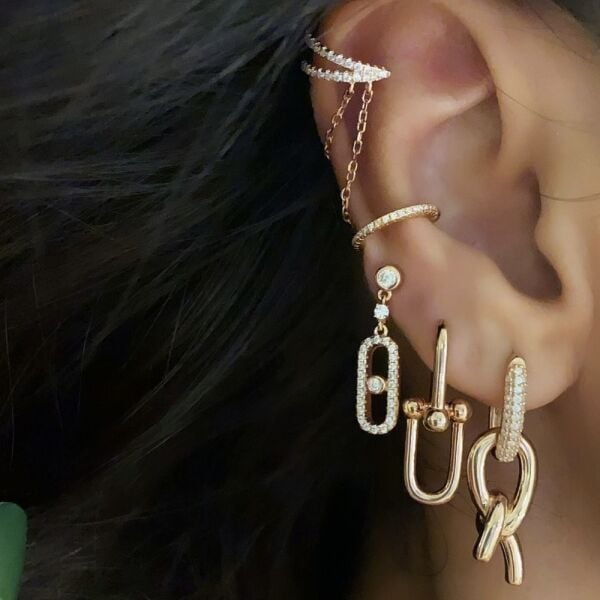 Double Strip Ear Cuff