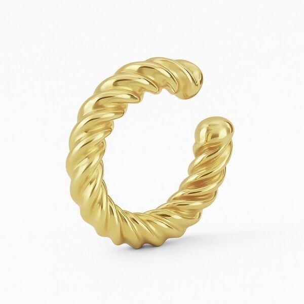 Medium Kalın Burgu Ear Cuff