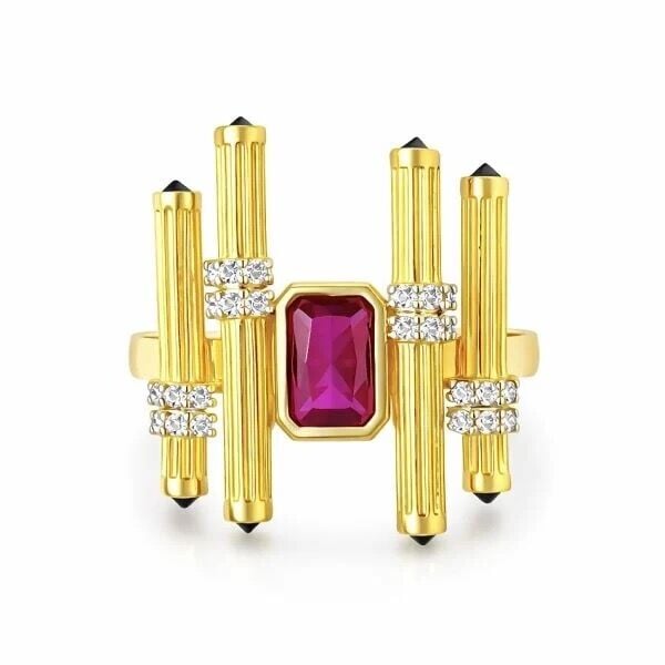 Elite Yüzük Gold - Fuşya