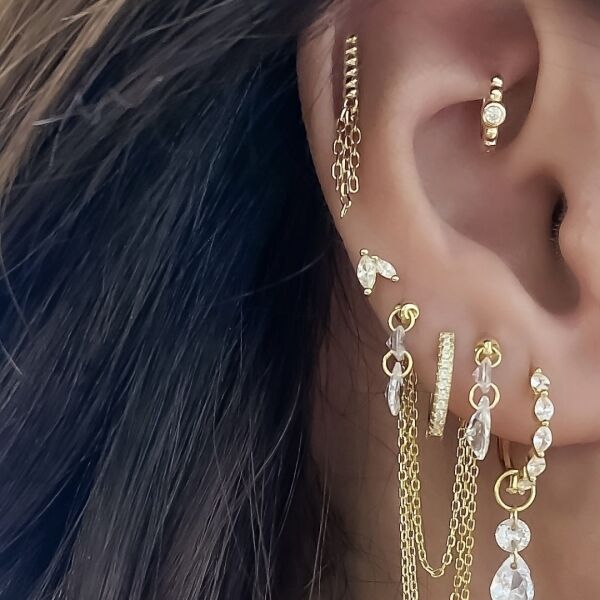 Bezel Bubble Halka Piercing